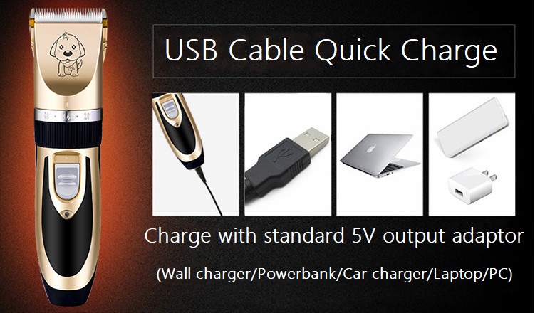 A60 usb trådløs kjæledyrklipper