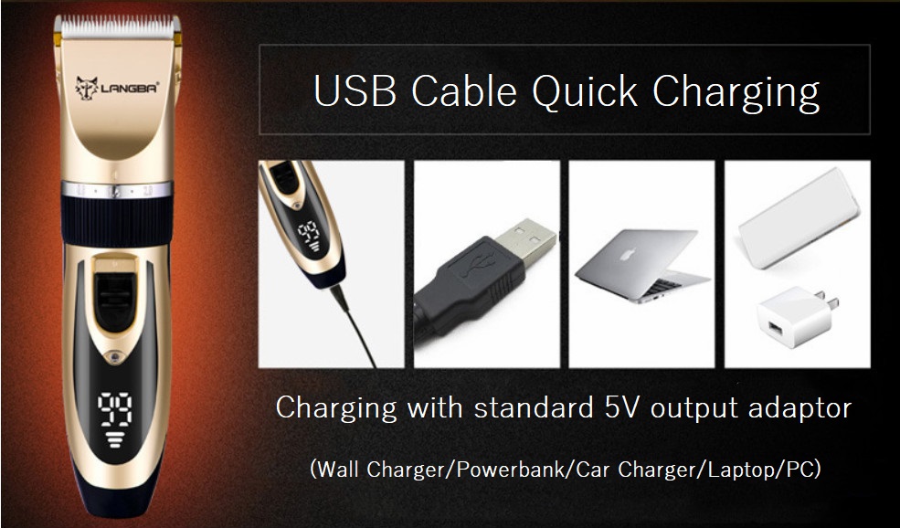 D88 batteridrevet kjæledyrpleieklipper