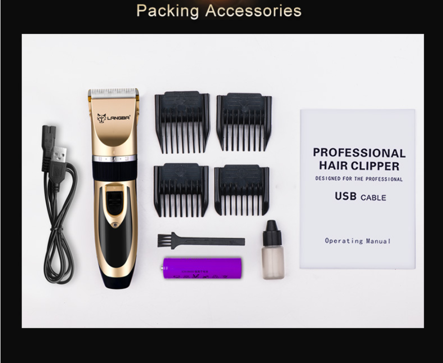 D88 batteridrevet kjæledyrpleieklipper