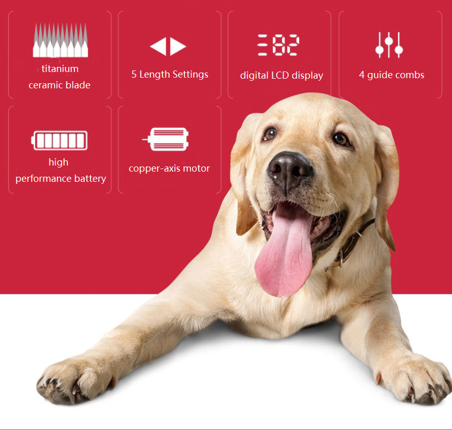 P67 trådløs kjæledyrklipper