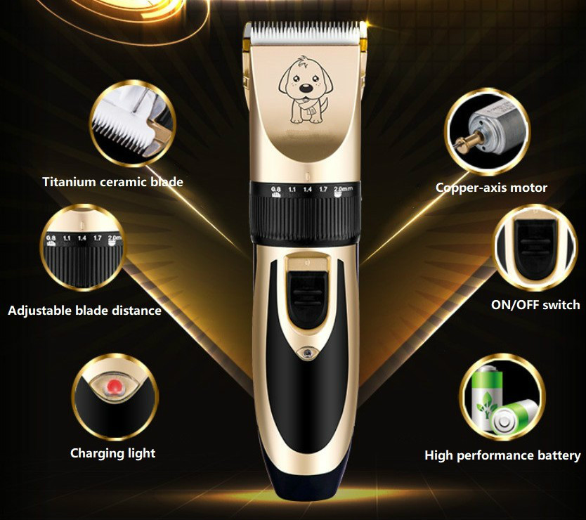 LAORENTOU AB60 batteridrevet kjæledyrklipper